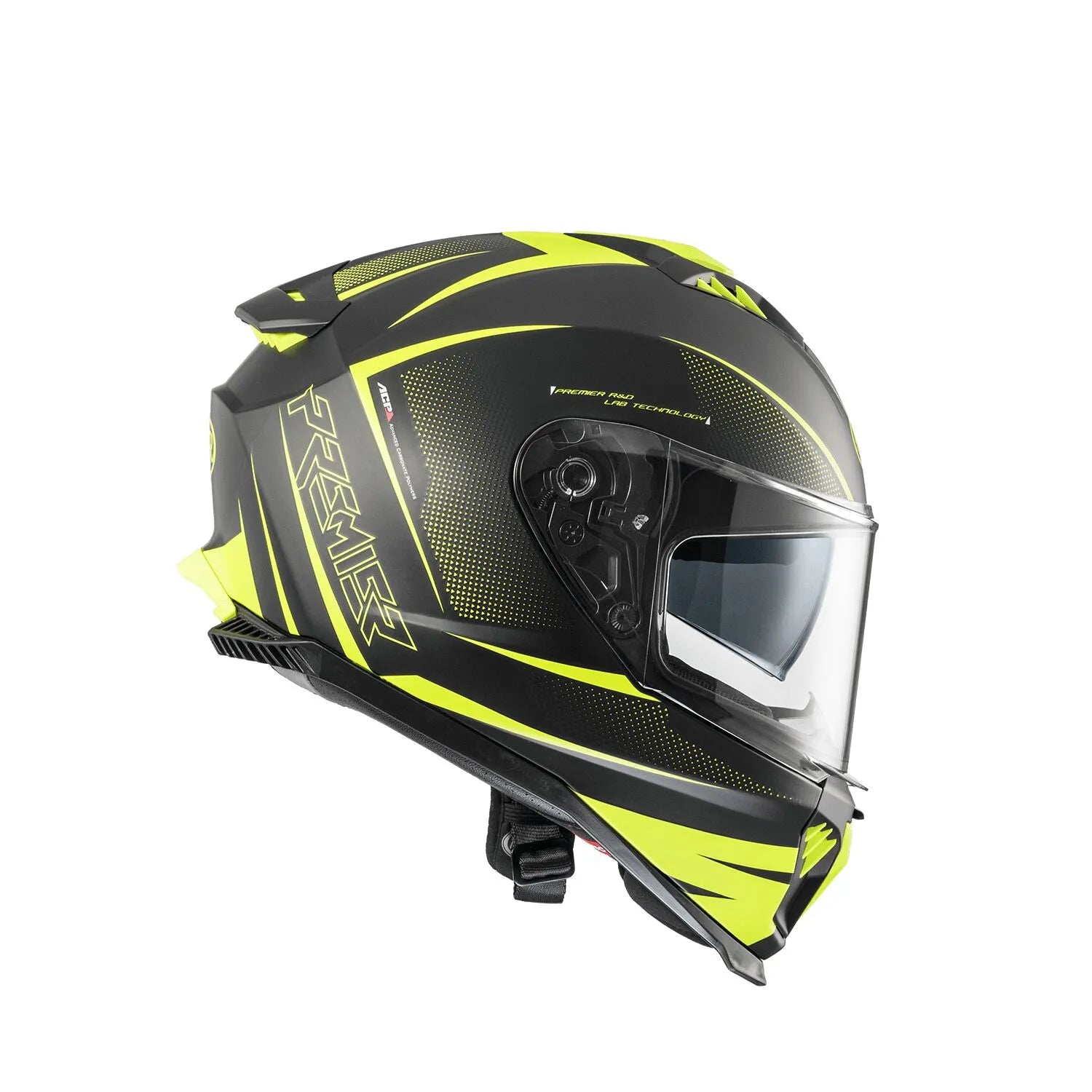 Premier Helmets Typhoon FR Hjelm Mat Sort Gul