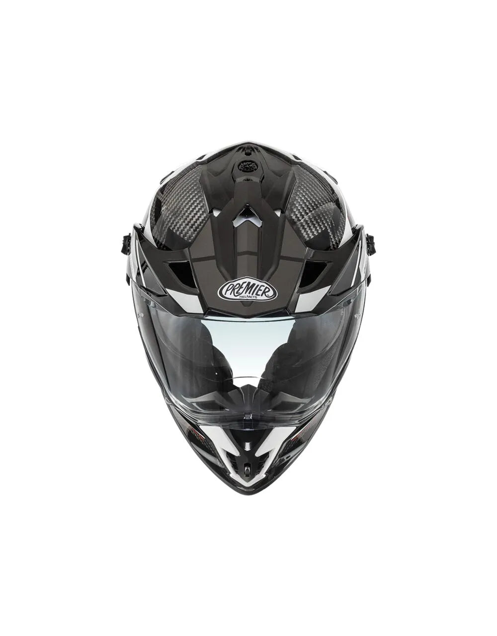 Premier Helmets Discovery Carbon EA 8 Hjelm Grå Hvid