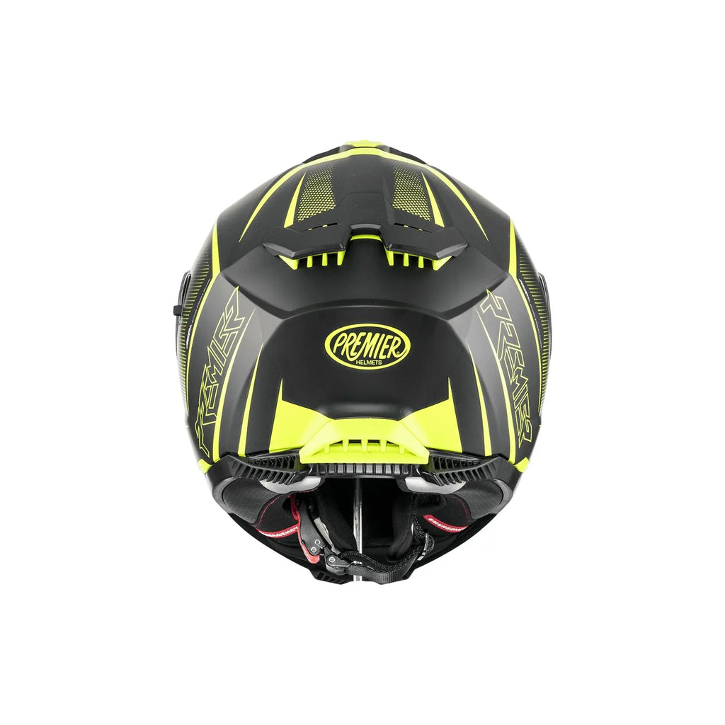 Premier Helmets Typhoon FR Hjelm Mat Sort Gul