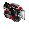 Premier Helmets X-Charger Modulhjelm Sort Grå Rød Hvid