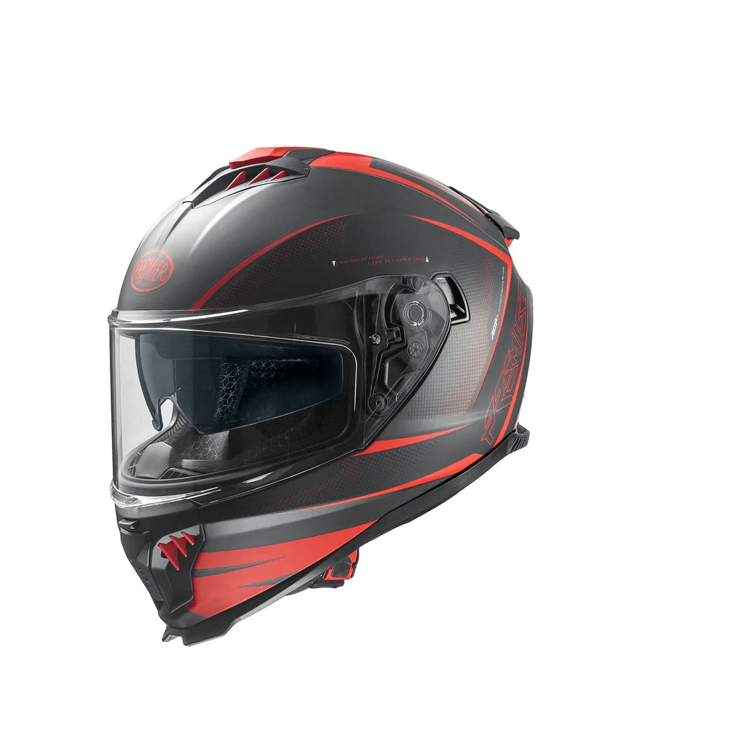 Premier Helmets Typhoon FR Hjelm Mat Sort Rød