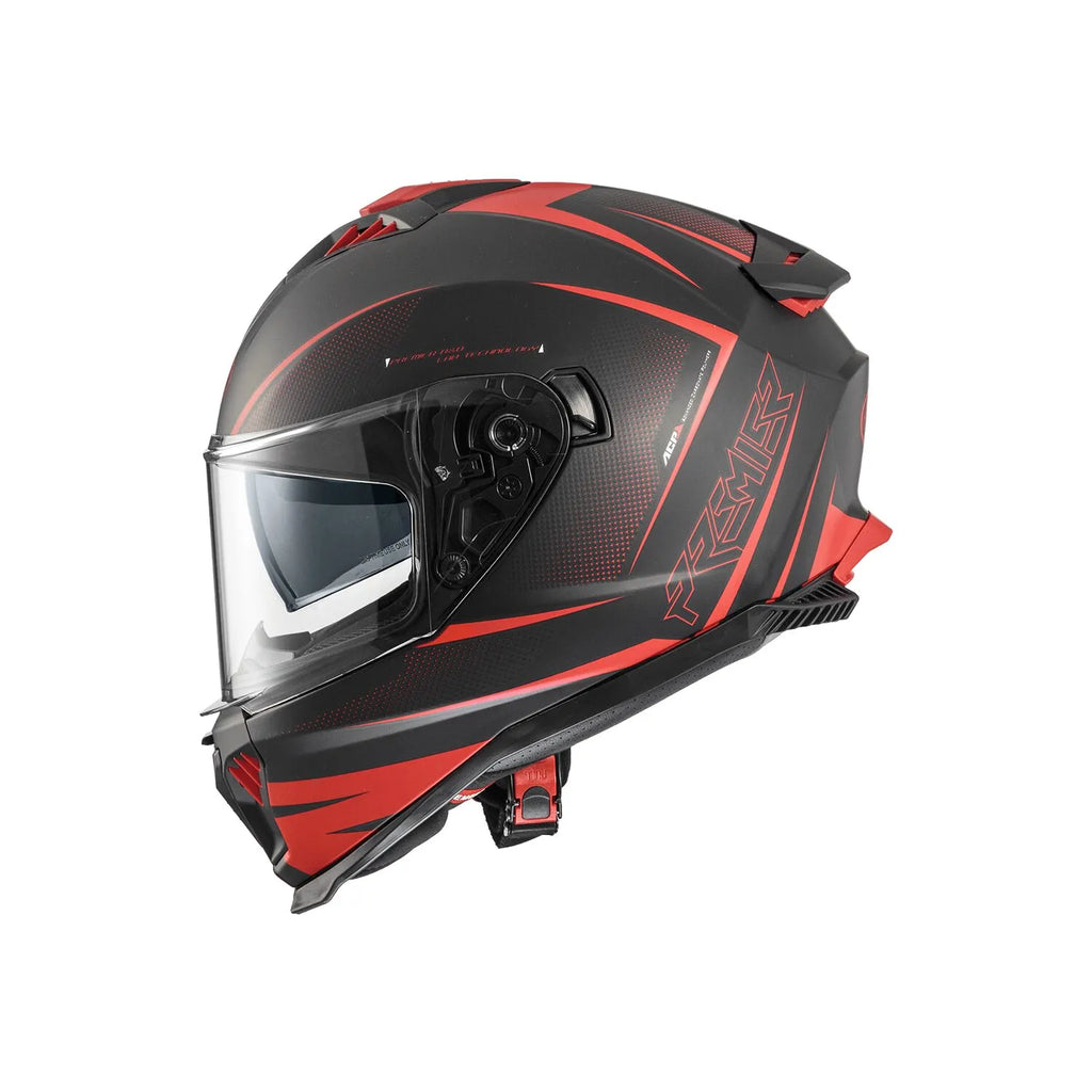 Premier Helmets Typhoon FR Hjelm Mat Sort Rød
