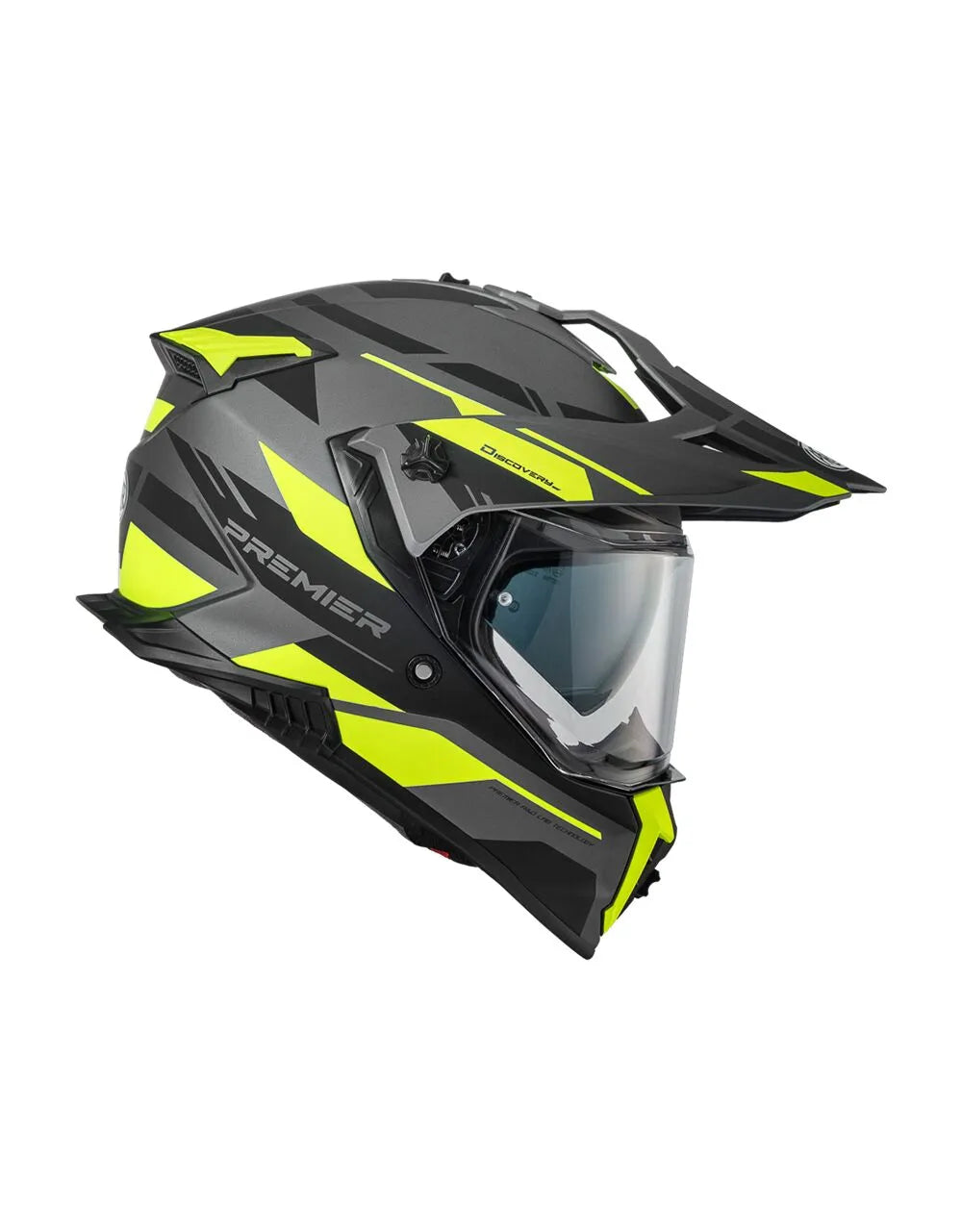 Premier Helmets Discovery EAY17BM Mat Sort Grå Gul
