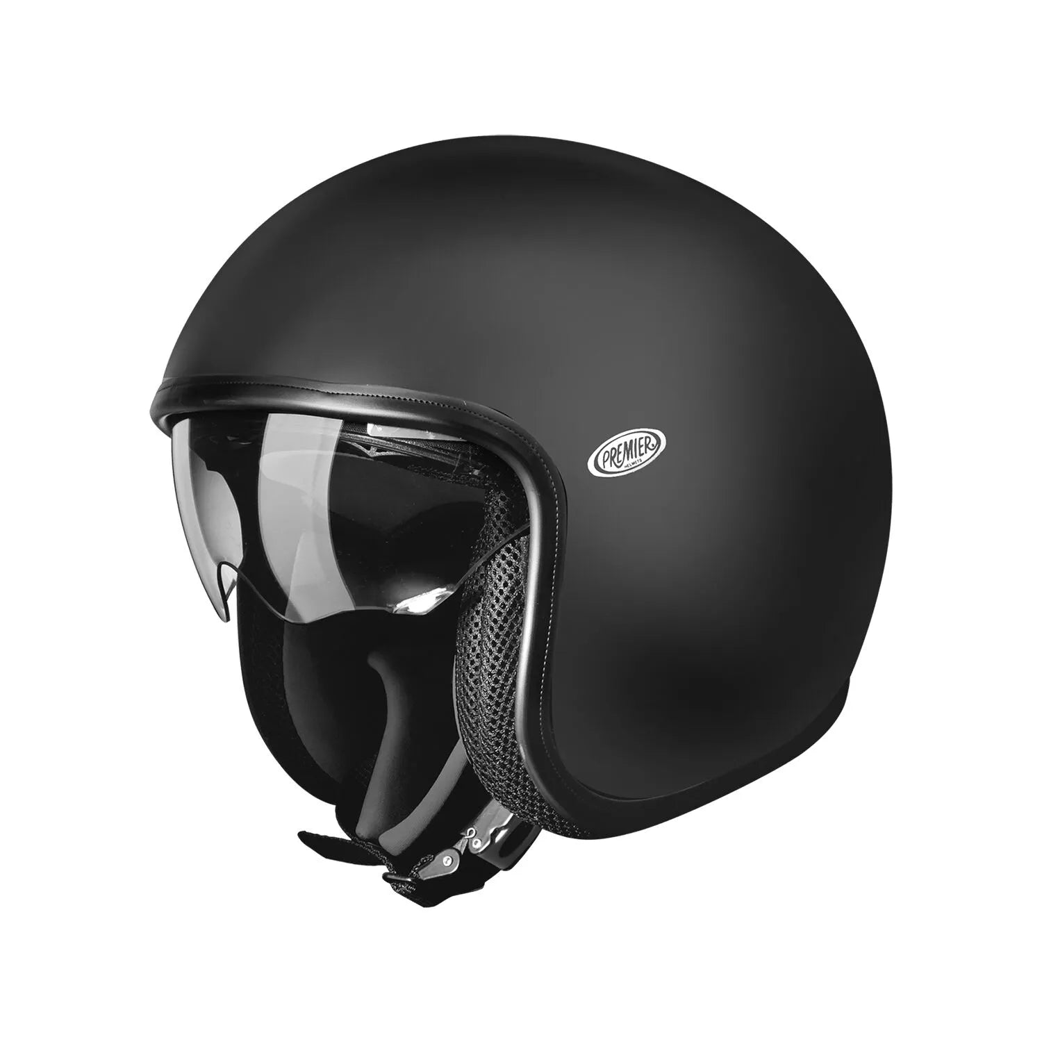 Premier Helmets Vintage U9 pilot hjelm Sort