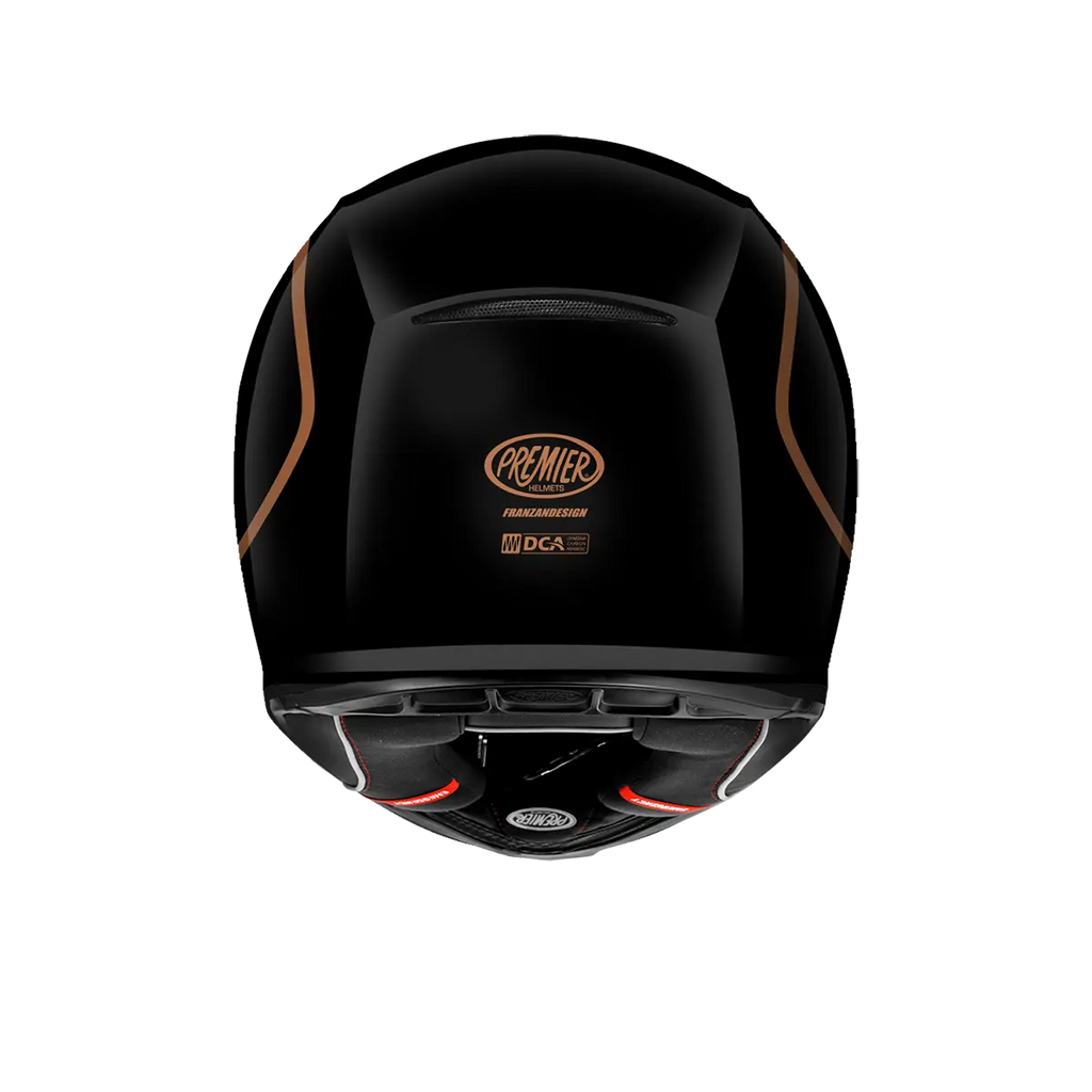Premier Helmets Commander GP hjelm Mat Sort Brun