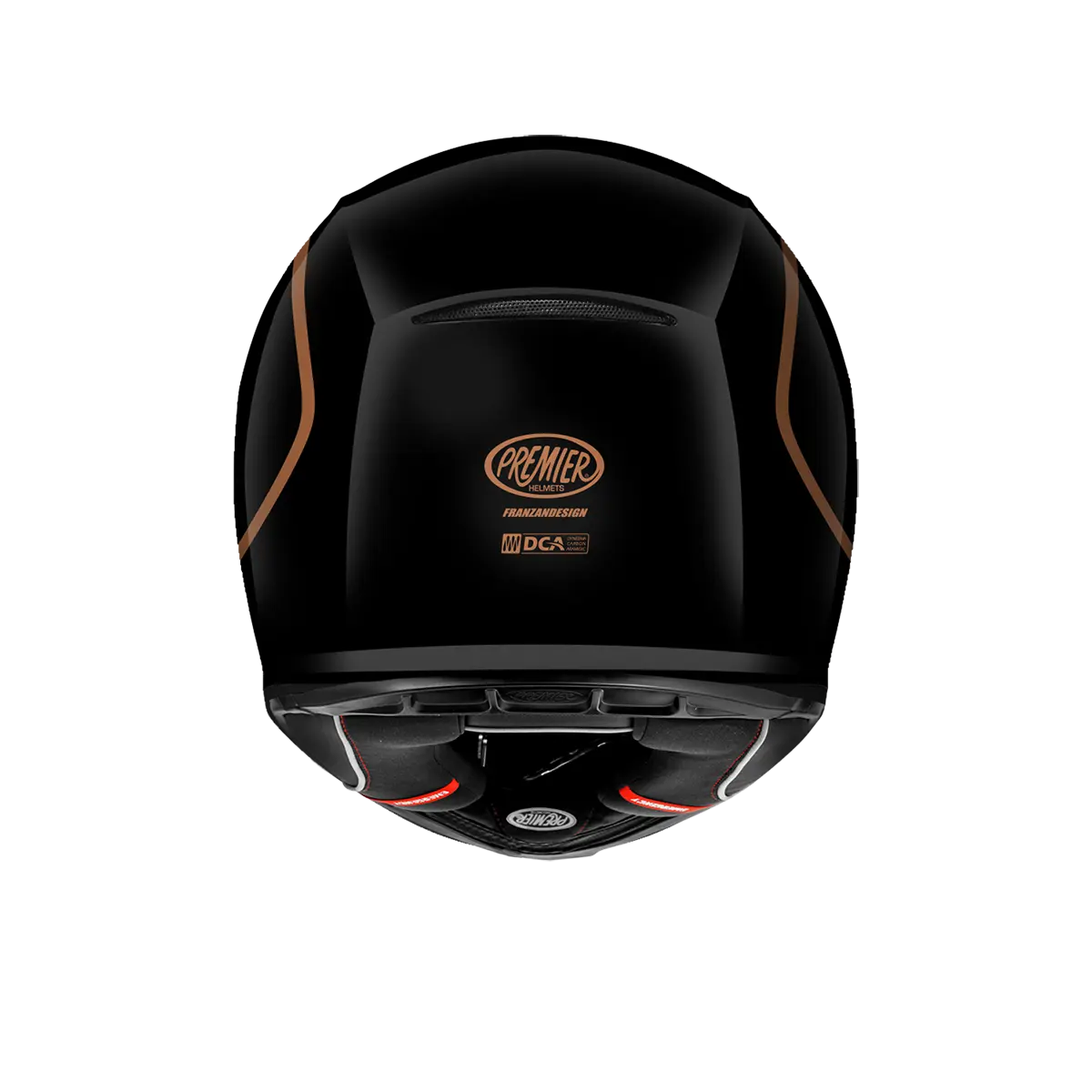 Premier Helmets Commander GP hjelm Mat Sort Brun