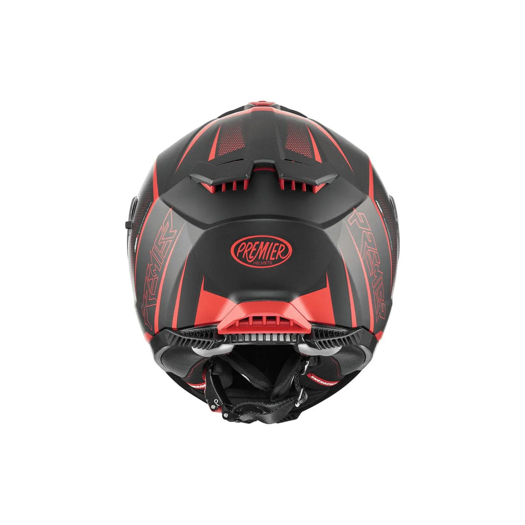 Premier Helmets Typhoon FR Hjelm Mat Sort Rød