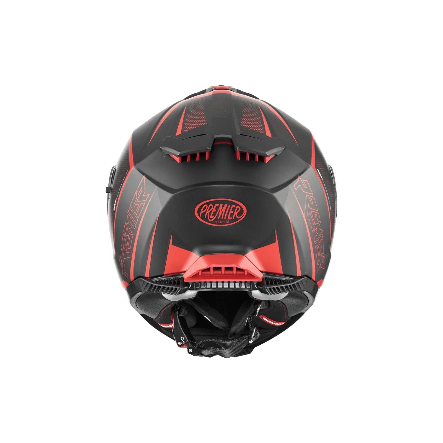 Premier Helmets Typhoon FR Hjelm Mat Sort Rød