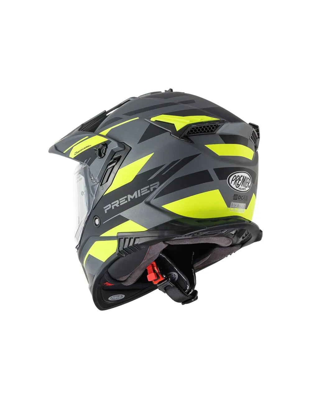 Premier Helmets Discovery EAY17BM Mat Sort Grå Gul