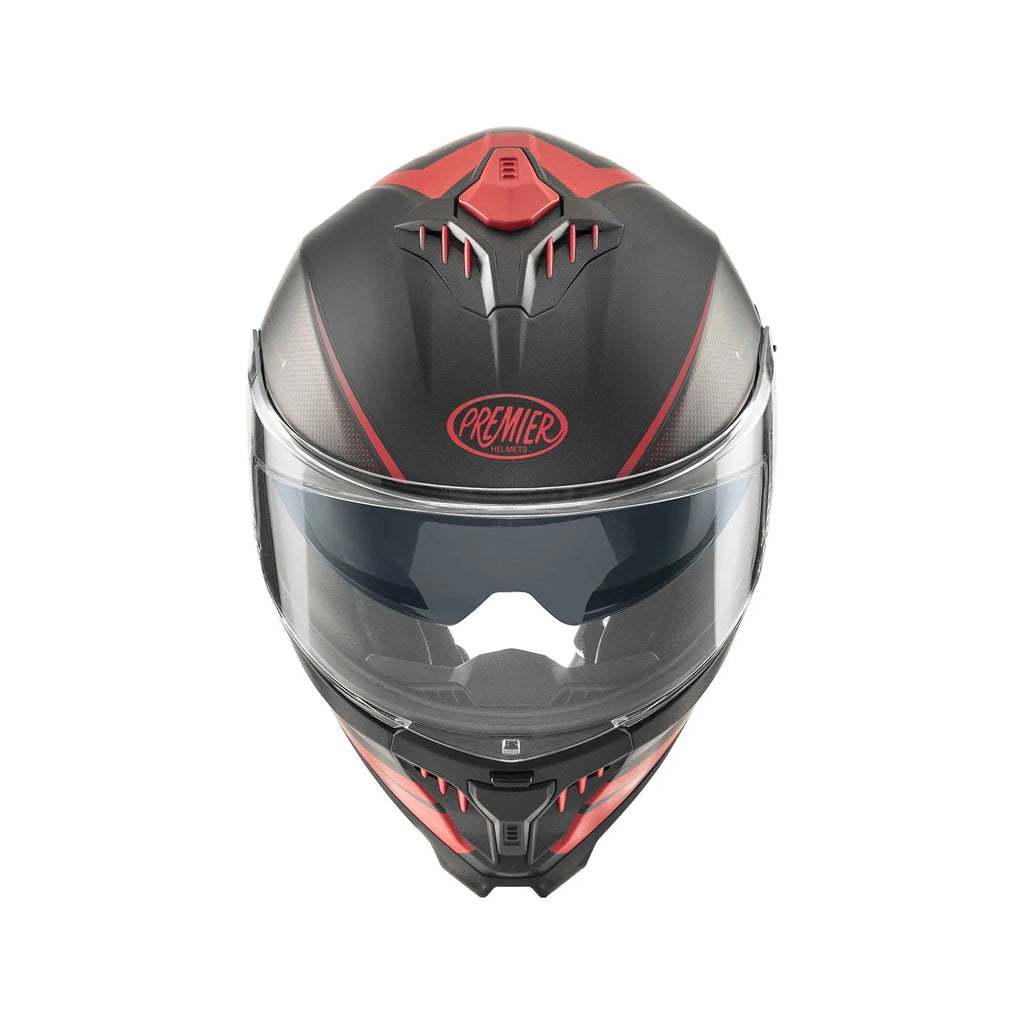 Premier Helmets Typhoon FR Hjelm Mat Sort Rød