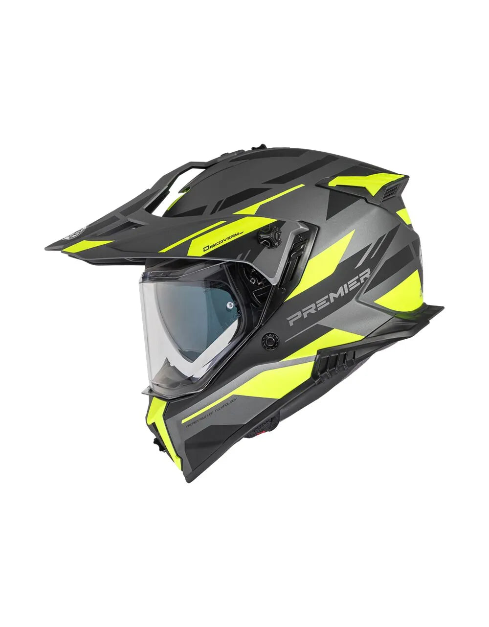 Premier Helmets Discovery EAY17BM Mat Sort Grå Gul