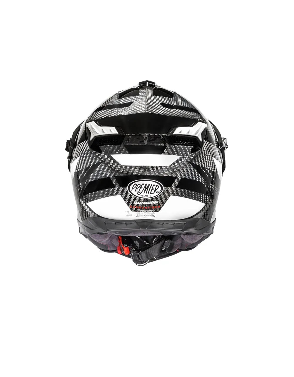 Premier Helmets Discovery Carbon EA 8 Hjelm Grå Hvid