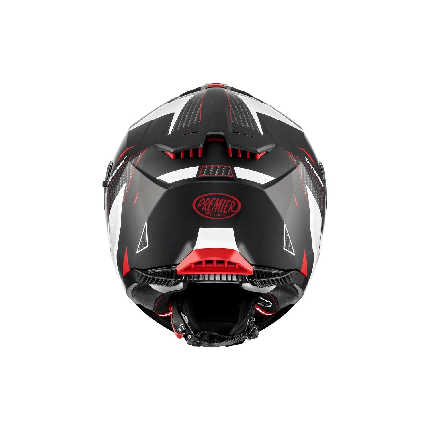 Premier Helmets Typhoon RS 2 BM Hjelm Mat Grå Hvid Rød
