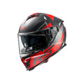 Premier Helmets Typhoon Full Face Hjelm Mat Sort Rød