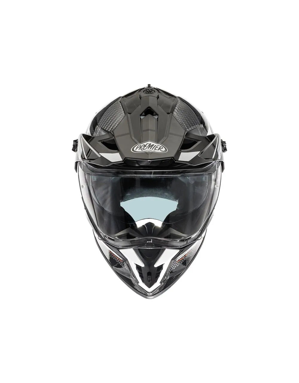 Premier Helmets Discovery Carbon EA 8 Hjelm Grå Hvid