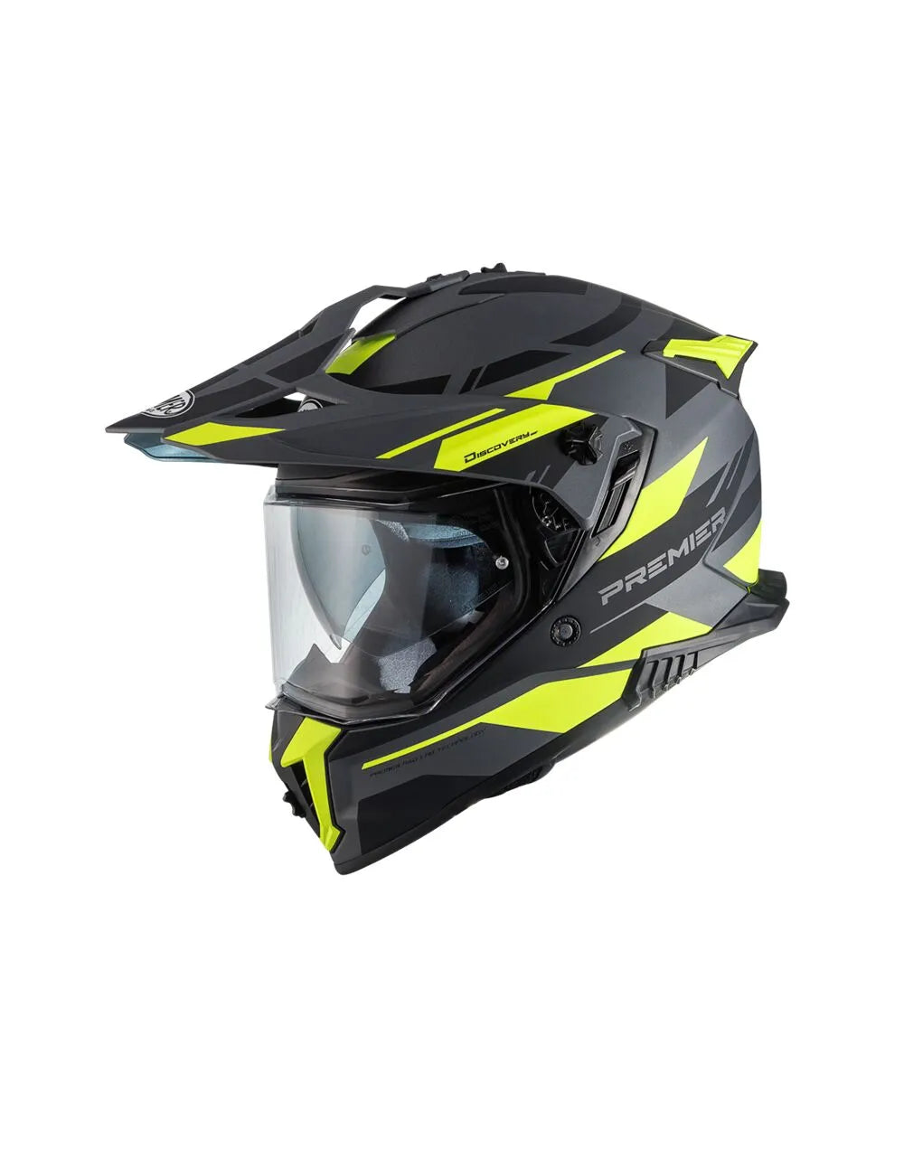 Premier Helmets Discovery EAY17BM Mat Sort Grå Gul