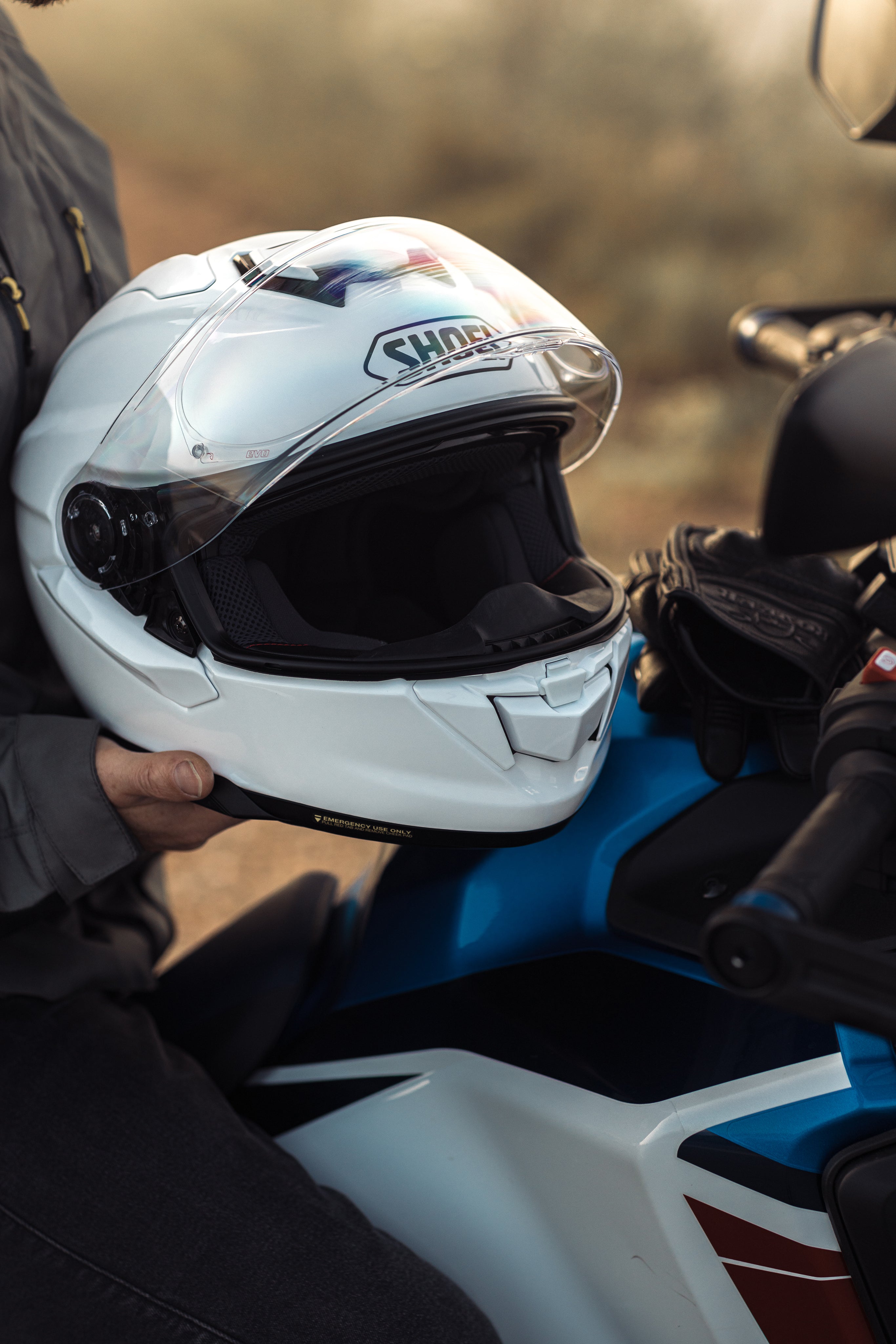 Shoei GT-Air 3 Hvid Motorcykel Hjelm
